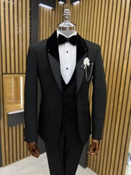 Damatlık 017 Model Şal Yaka Slimfit Damatlık Takım Elbise