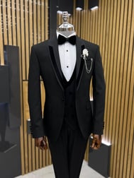 Damatlık 018 Model Şal Yaka Slimfit Damatlık Takım Elbise