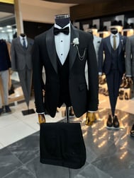 Terziayhan 060 Model Full Set Slimfit  Damatlık Takım Elbise